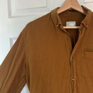 Frank & Oak Camel Men’s Button-up